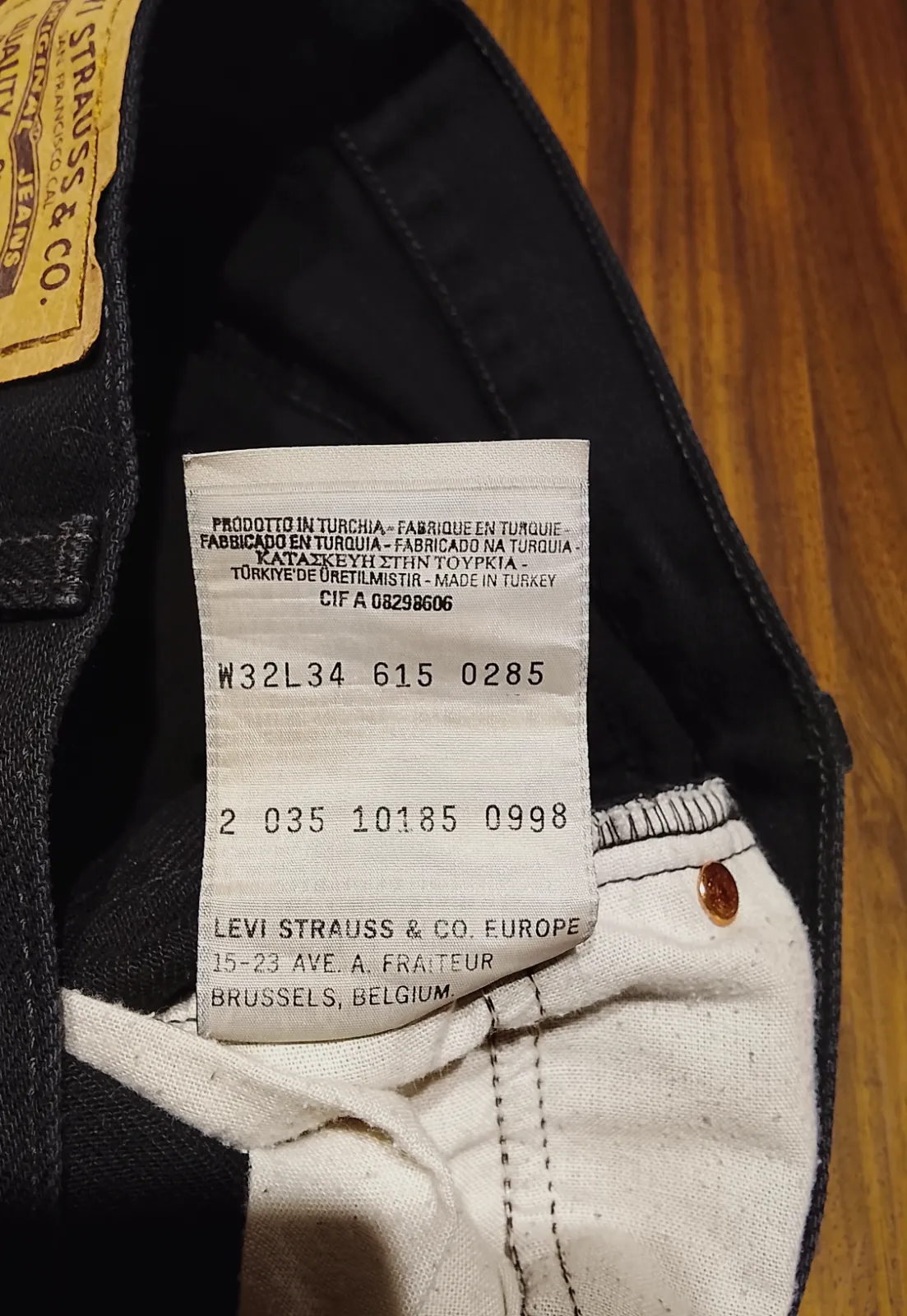Jean Levi's noir Orange Tab – Levi's – taille 34 6