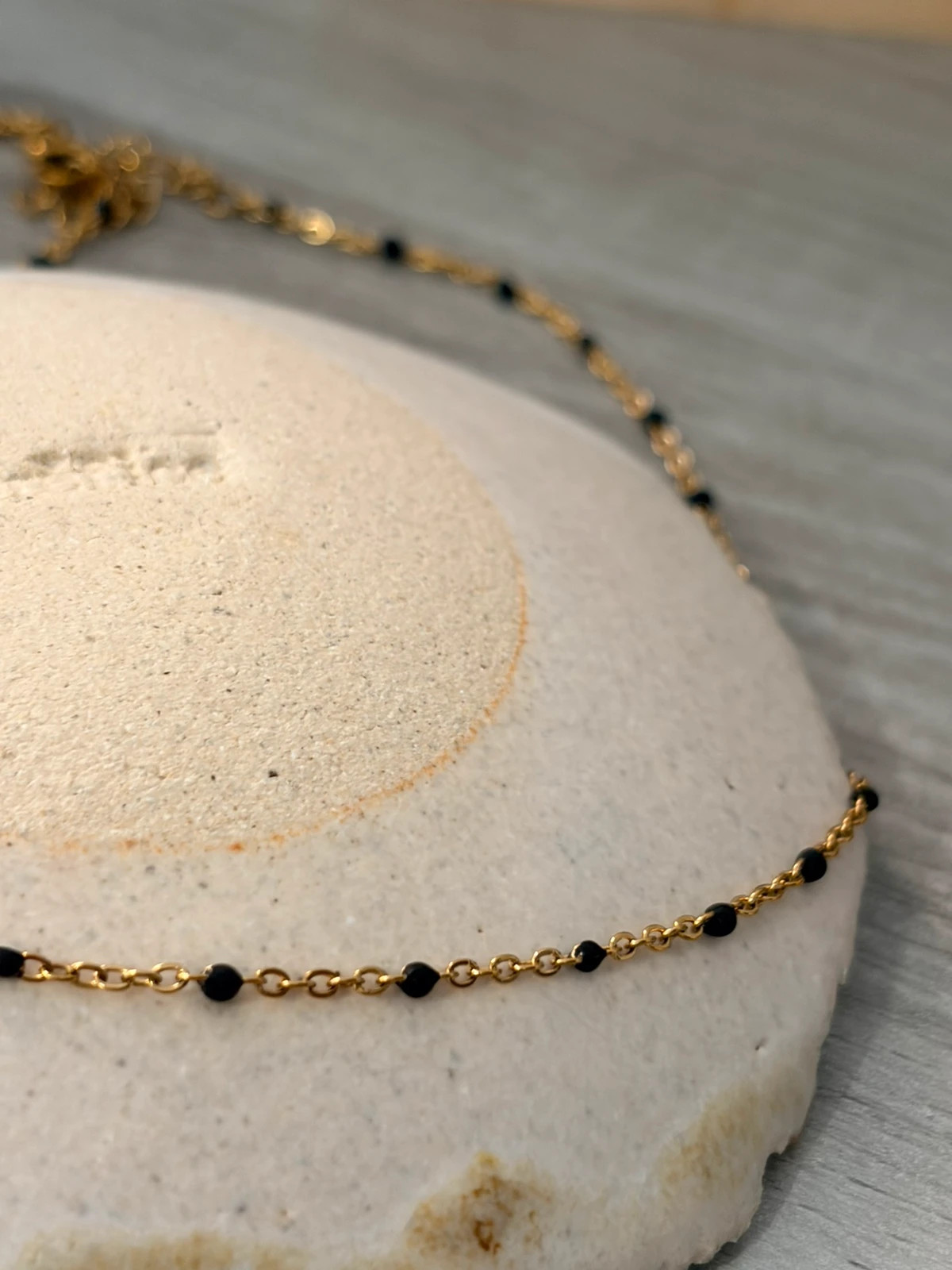 Collier perles noires - Acier inoxydable 304 – Autre 2