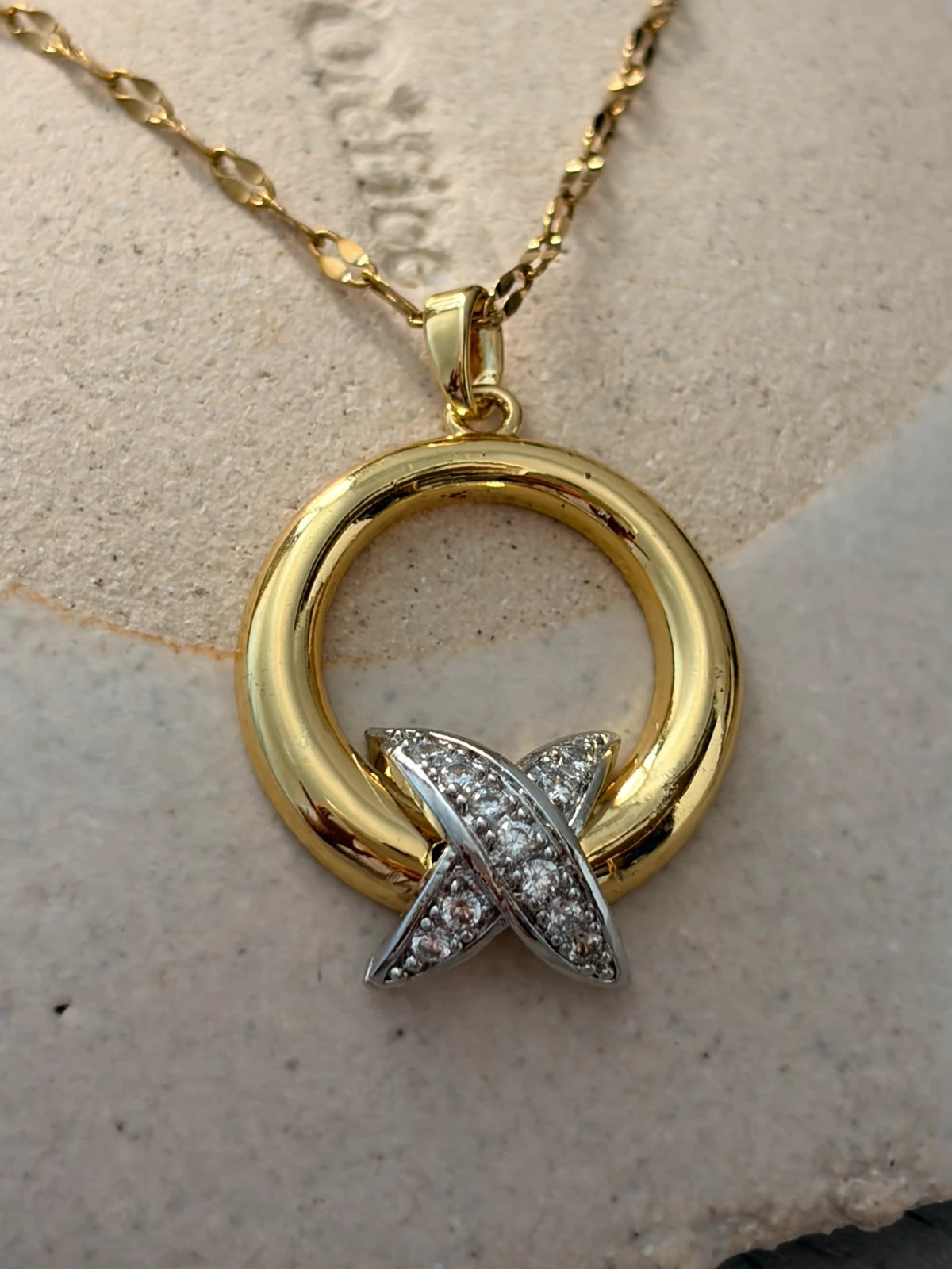 Collier bicolore en acier inoxydable 304 2