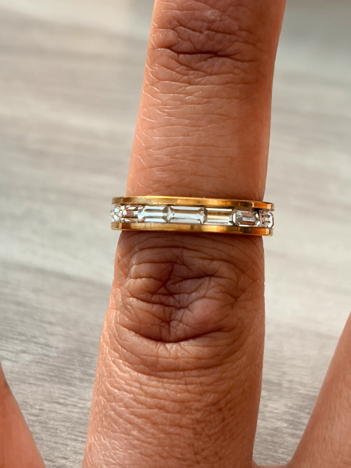Bague tour complet T 52 ou T54 en acier inoxydable 304 – Autre – taille 54 3