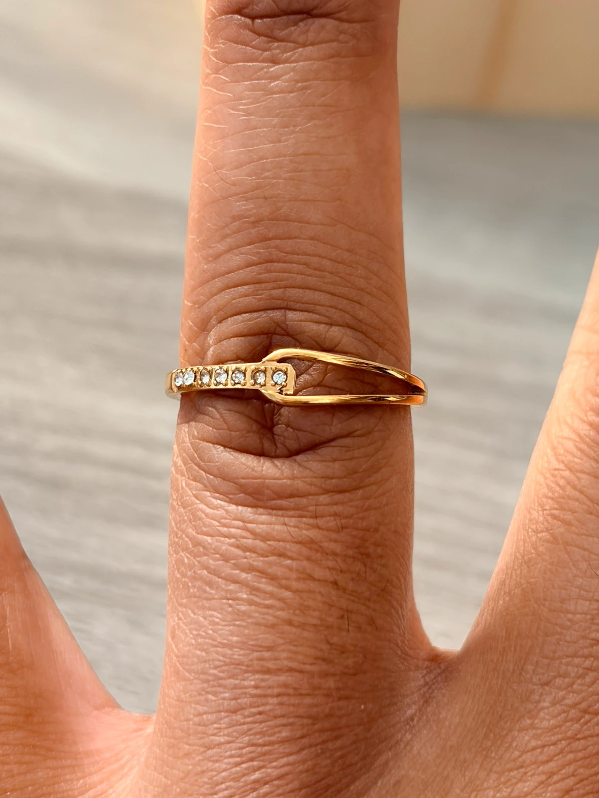 Bague élégante T54 en acier inoxydable 304 – Autre – taille 54 4