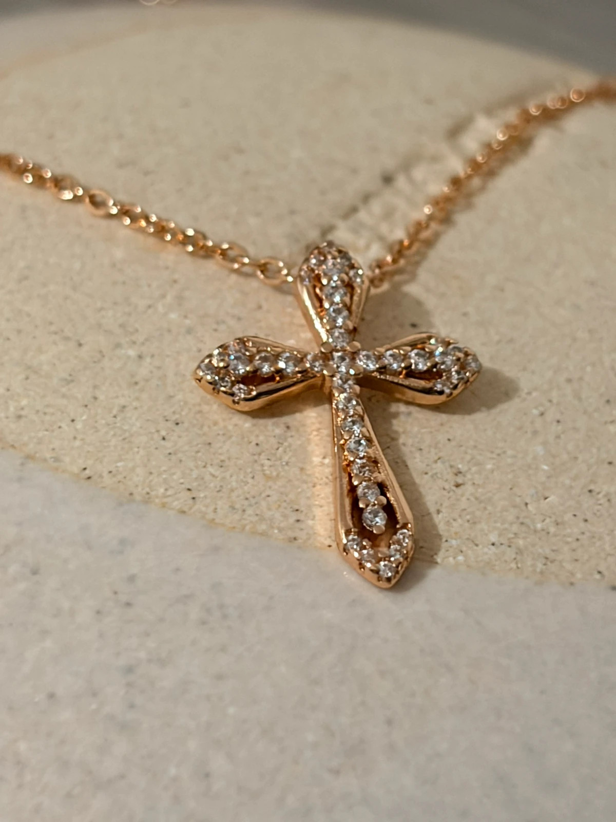 Collier rose croix - acier inoxydable 304 – Autre 2