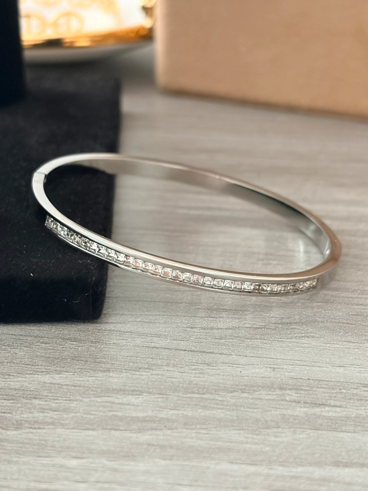 Jonc / Bracelet Rivière acier inoxydable 304 – COS – taille Taille unique 2