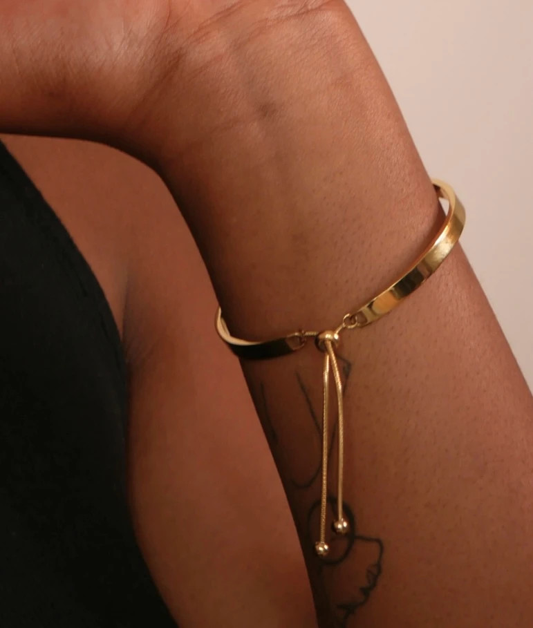 Bracelet acier inoxydable 316 doré – BE YOURSELF – taille Taille unique 3