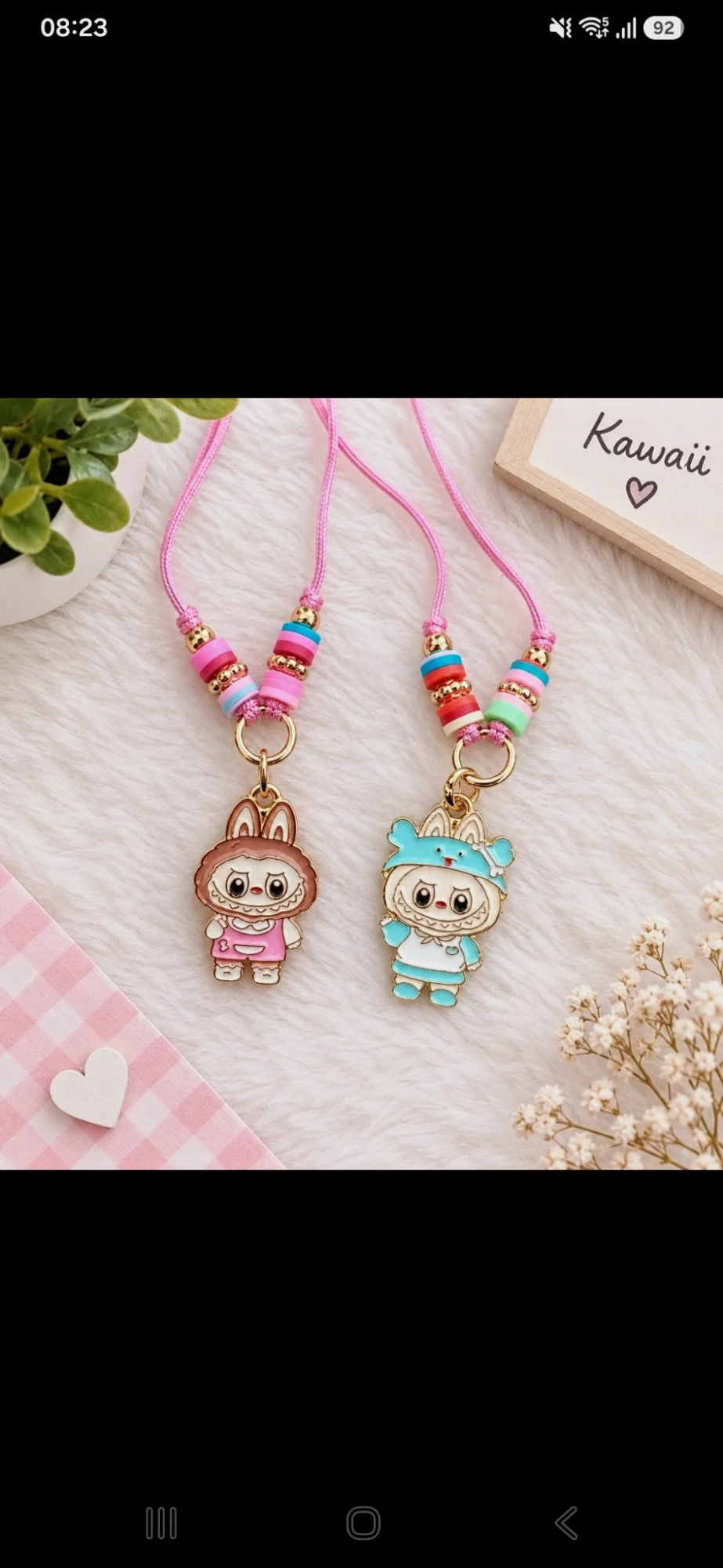 Collier labubu ajustable 