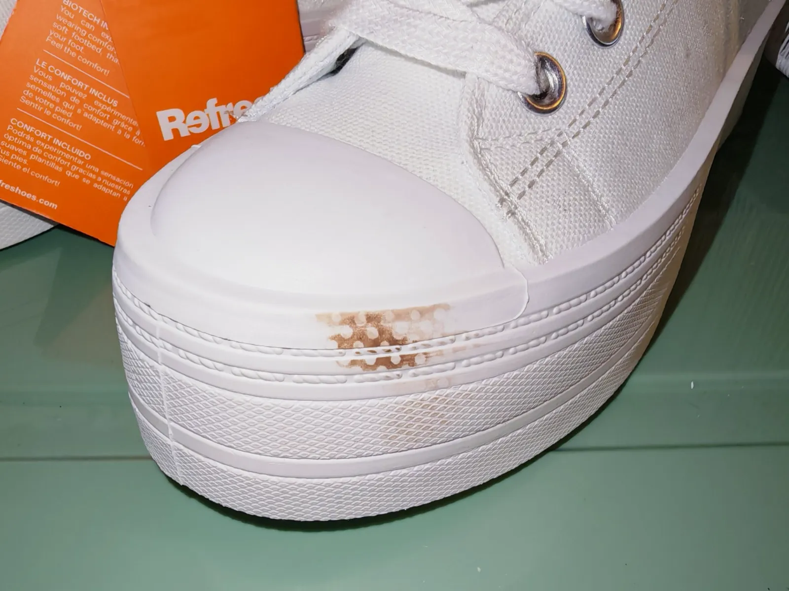 Baskets montantes plateforme Refresh blanches – Refresh – taille EU 38 2