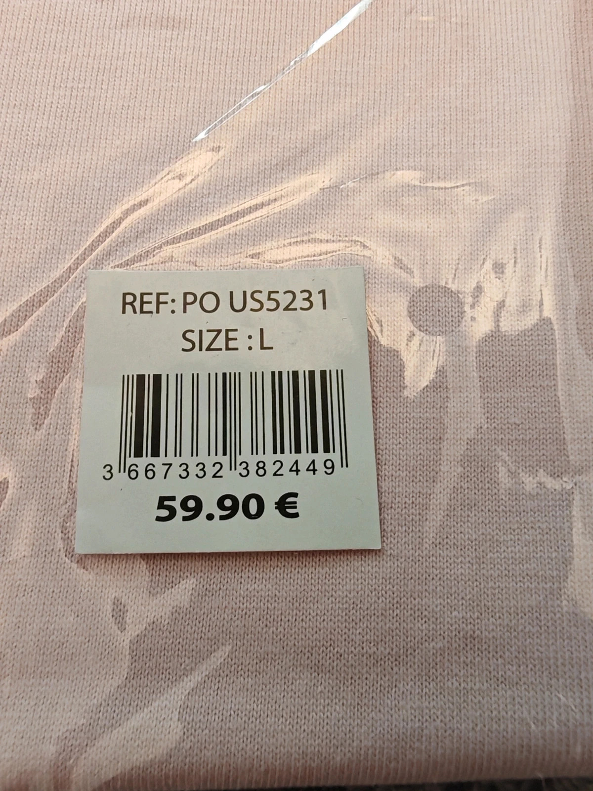 T-shirt U.S Athletic Original rose poudré neuf – Taille L – Étiquette 59,90 € – U.S. Polo Assn. – taille L / 40 / 12 2