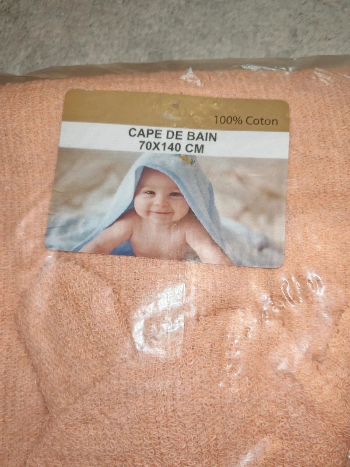 Lot cape de bain 100 % coton + 3 bavoirs licorne – Neuf 3