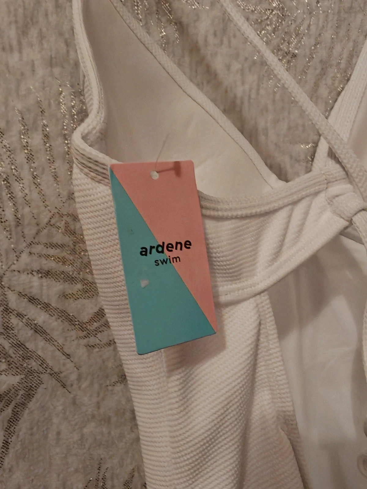 Maillot de bain 1 pièce blanc Ardene – Neuf avec étiquette – Taille L – ardene – taille L / 40 / 12 5