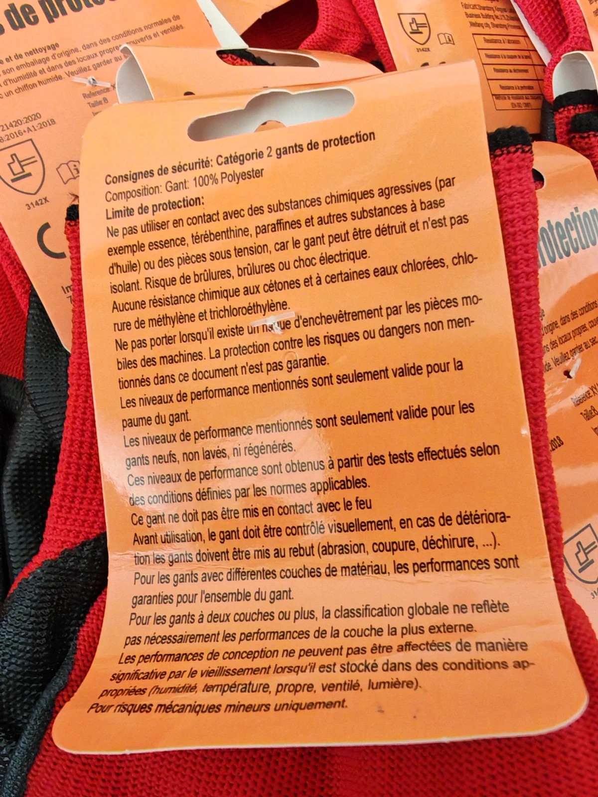 Lot de 19 paires de gants de protection taille 8 – Autre – taille Taille unique 2