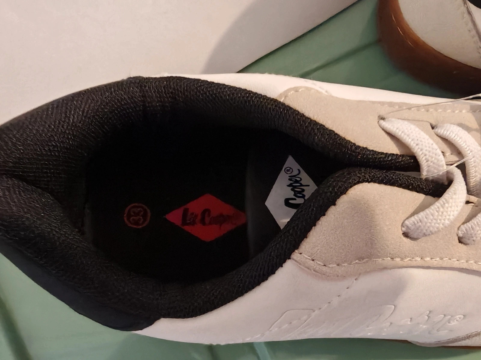 Baskets Lee Cooper neuves avec étiquette – T. 33 – Blanc/Beige – Lee Cooper – taille 33 5