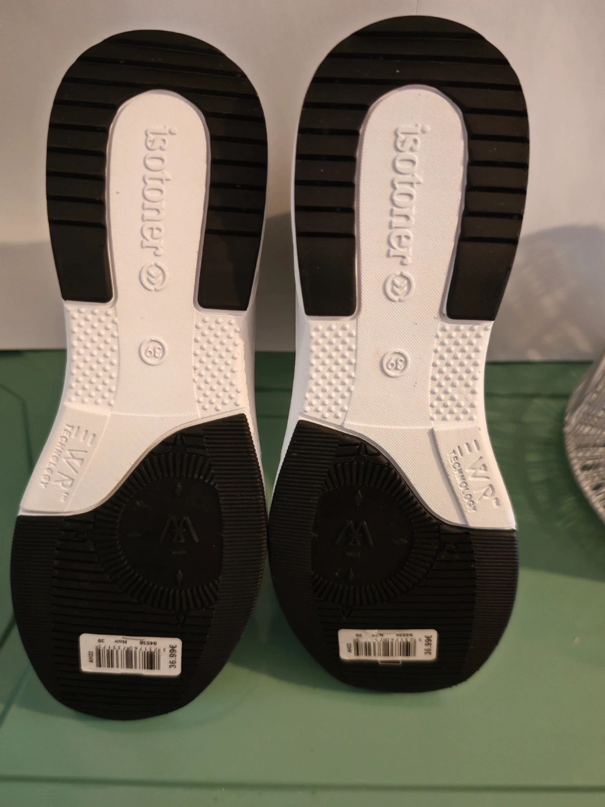 Baskets chaussettes Isotoner noires – Pointure 39 – Isotoner – taille EU 39 4