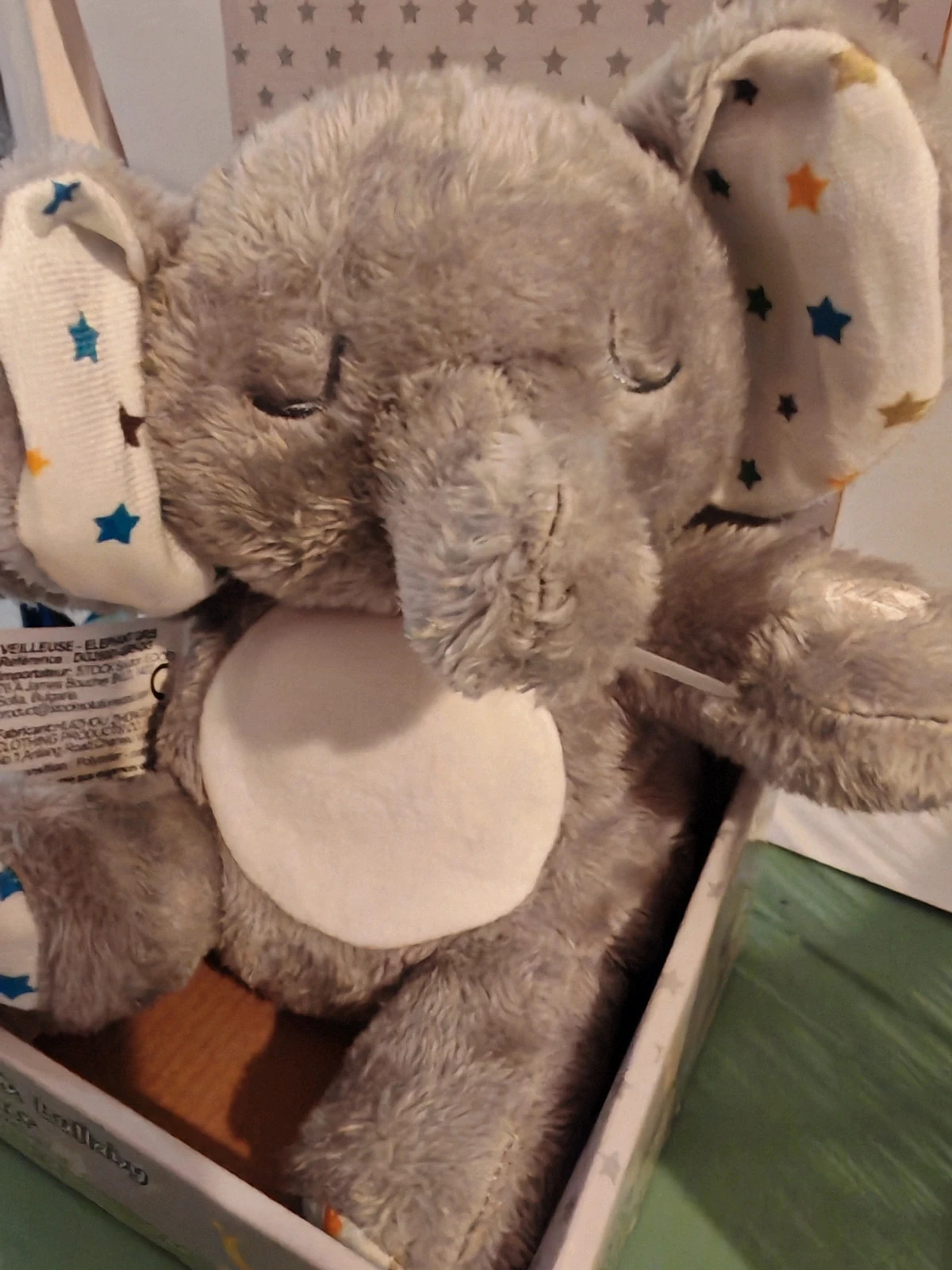 Adorable veilleuse musicale en forme d'éléphant, idéale dès la naissance. – Autre – taille Naissance / 44 cm 2
