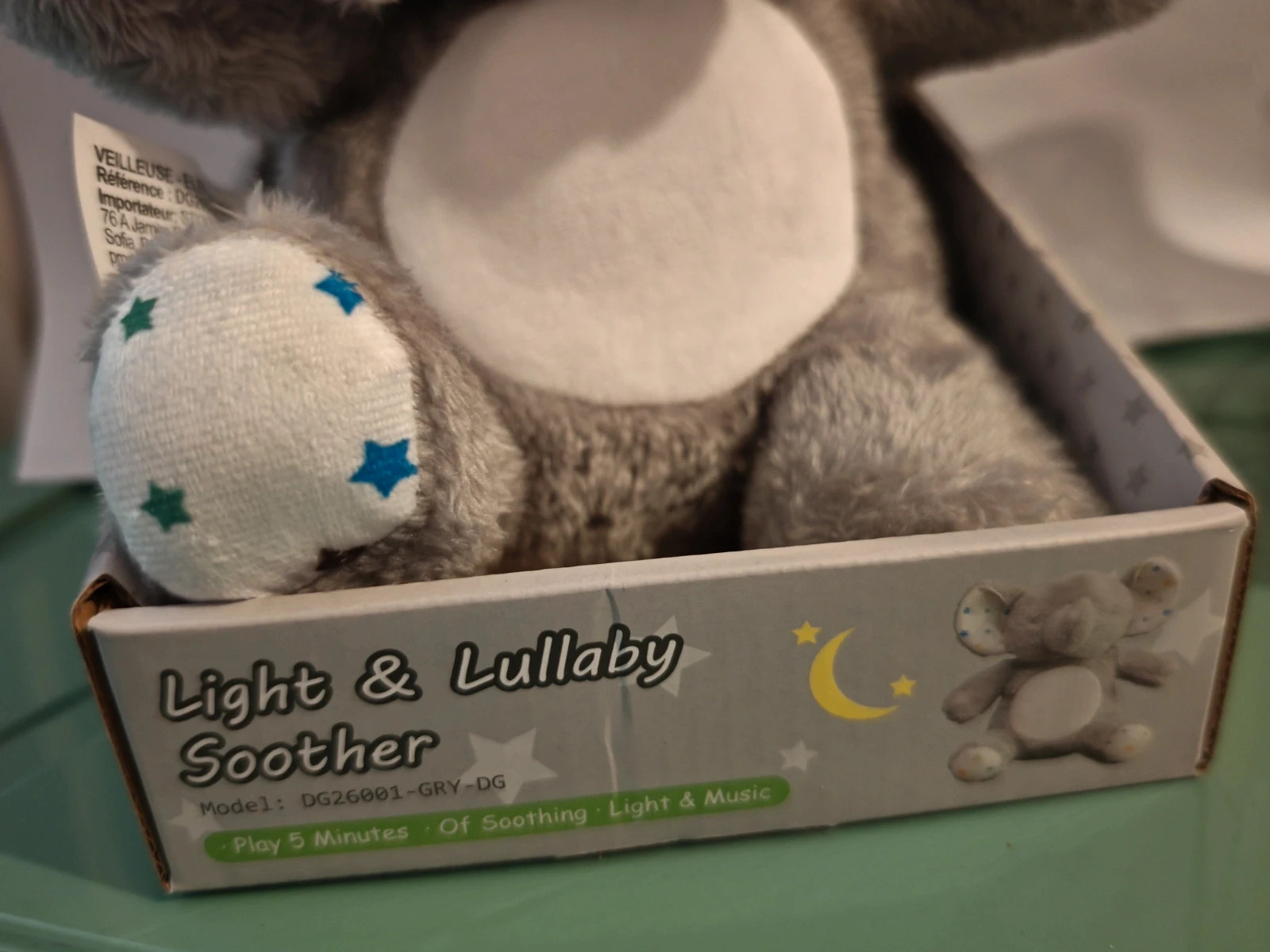 Adorable veilleuse musicale en forme d'éléphant, idéale dès la naissance. – Autre – taille Naissance / 44 cm 5