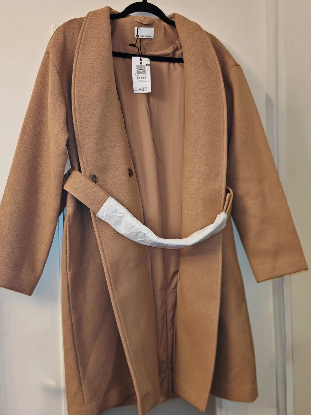 Manteau long Camaïeu Camel – Neuf avec étiquette – Taille M – Camaïeu – taille M / 38 / 10 3