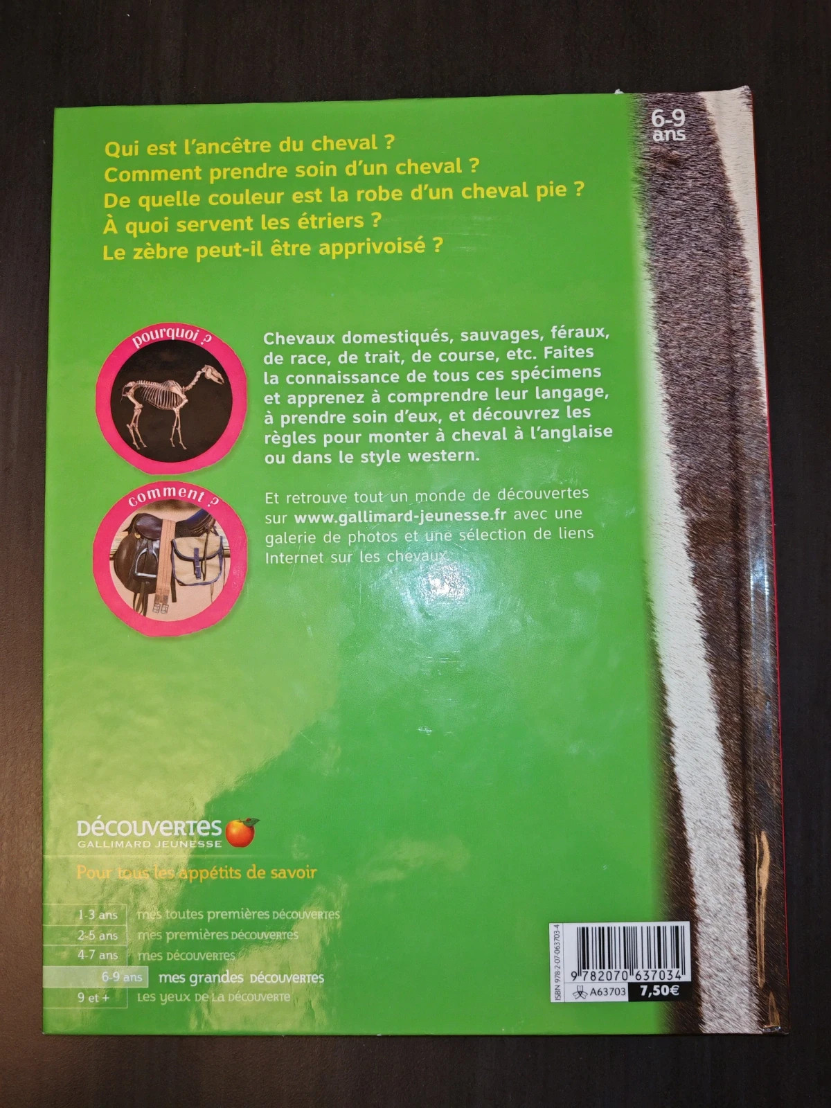 Les Chevaux – Mes grandes découvertes – Gallimard Jeunesse – 6 à 9 ans 2