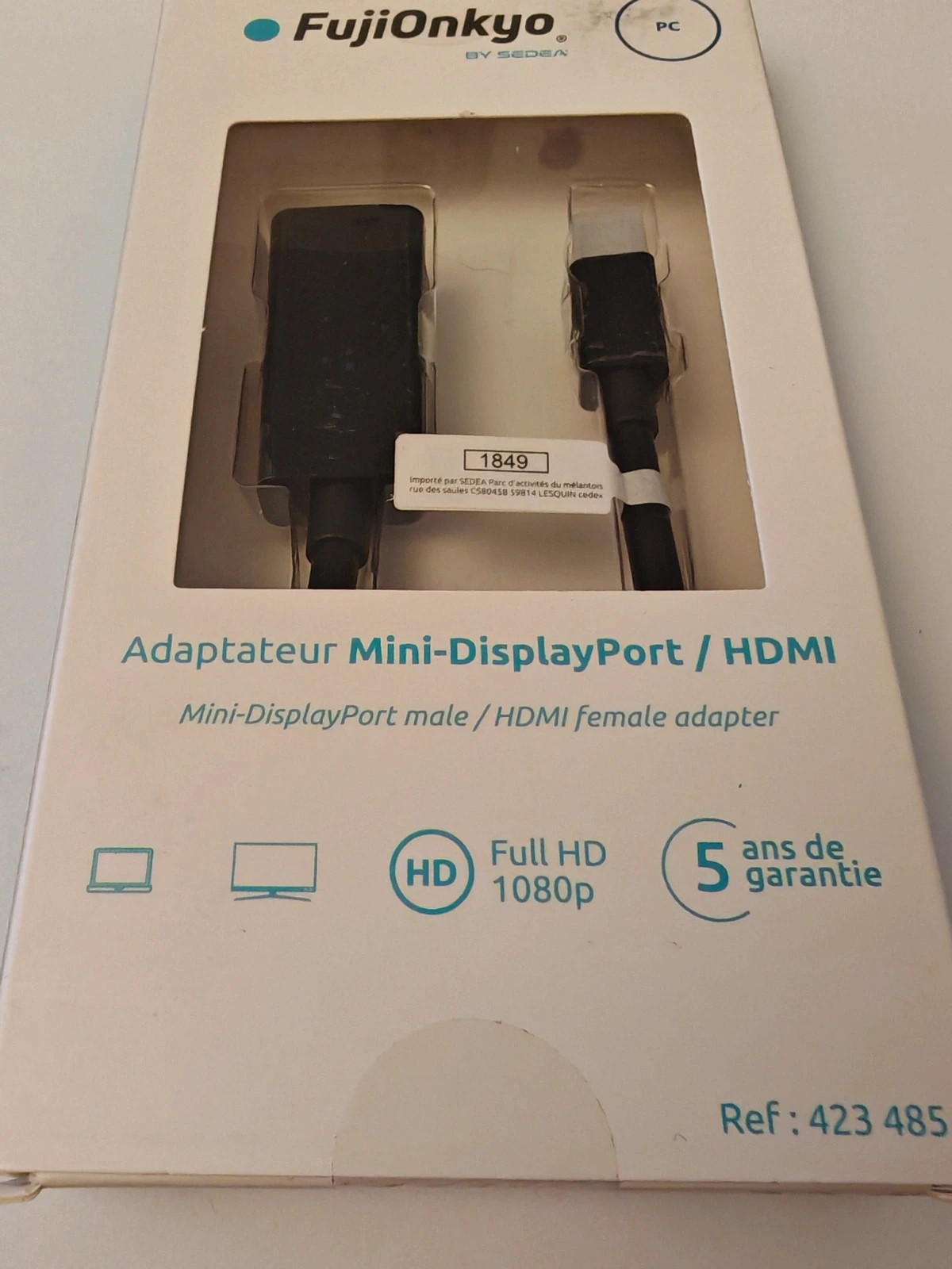 Adaptateur Mini DisplayPort vers HDMI FujiOnkyo – Full HD 1080p – Neuf – fujionkyo 4