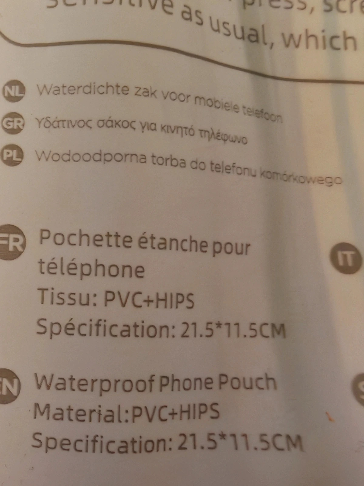 Pochette étanche universelle pour smartphone IPX8 – Neuve – Unico 3