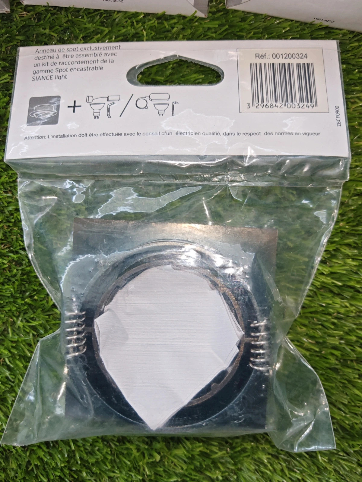 Lot de 3 kits spot LED GU10 2W + 1 anneau orientable alu – Neufs 4