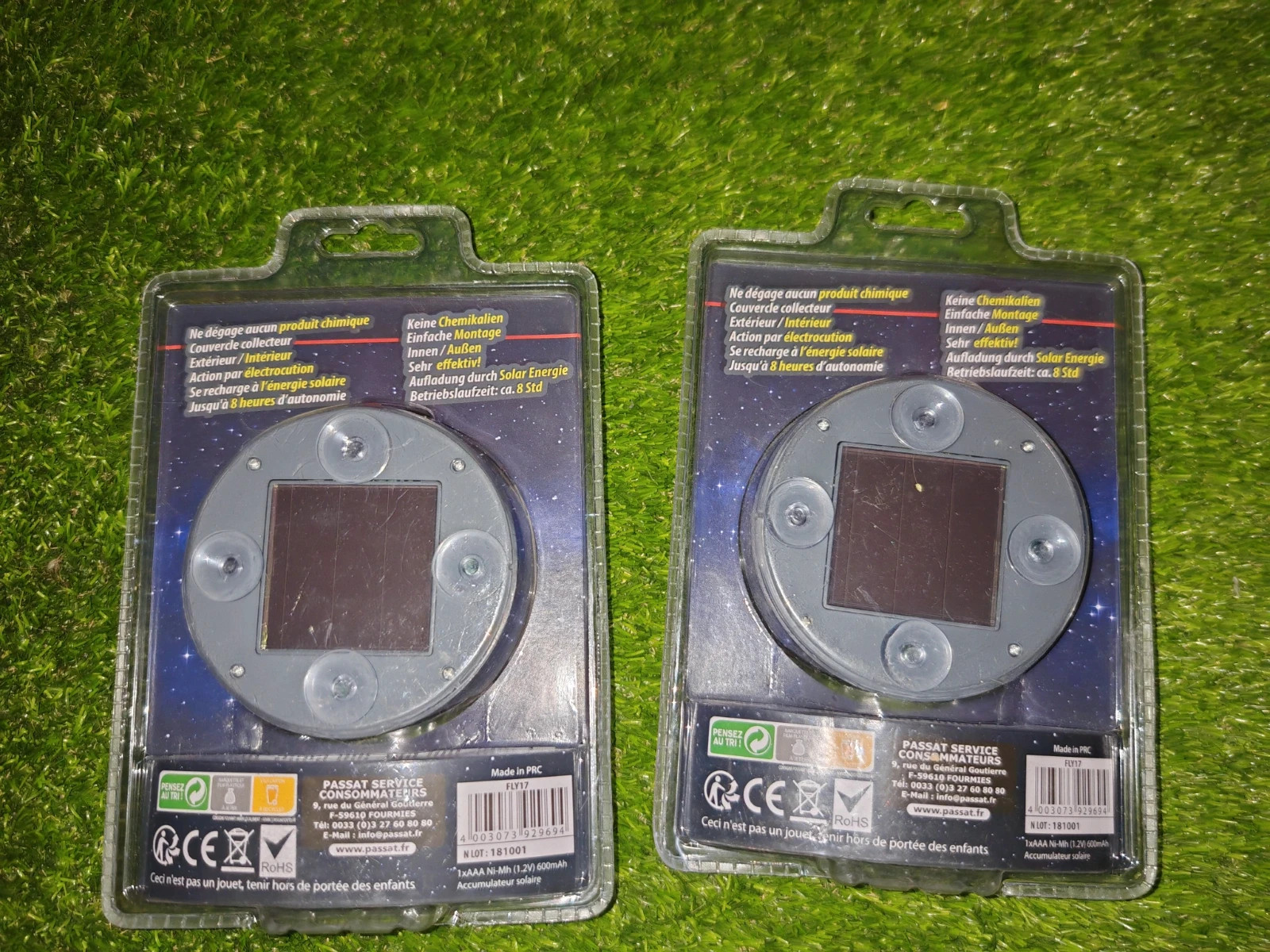 Lot de 2 BuzzKill Bloq'Insectes solaires – Tue-insectes UV – Neufs sous blister – buzzkill 3