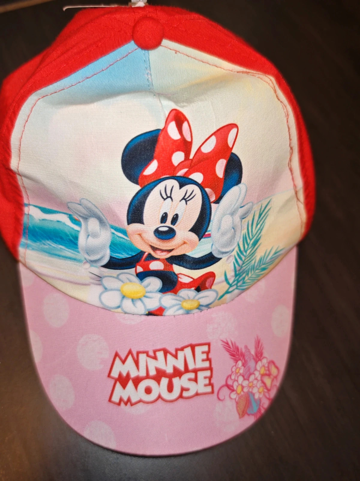 Casquette Disney Minnie Mouse enfant – Rouge/Rose – Neuve avec étiquette