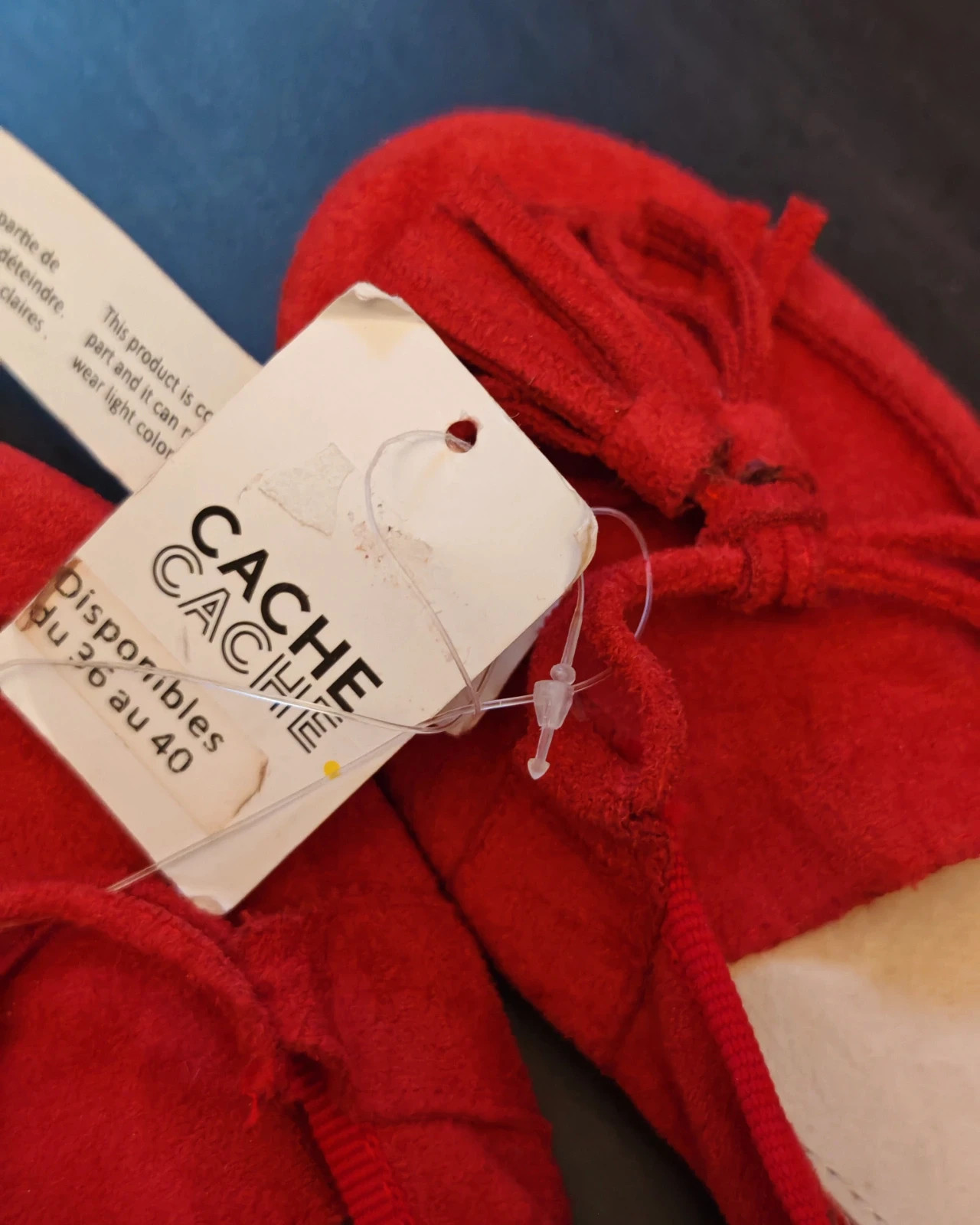 Ballerines Cache Cache rouges en cuir – Taille 37 – Cache Cache – taille 37 3