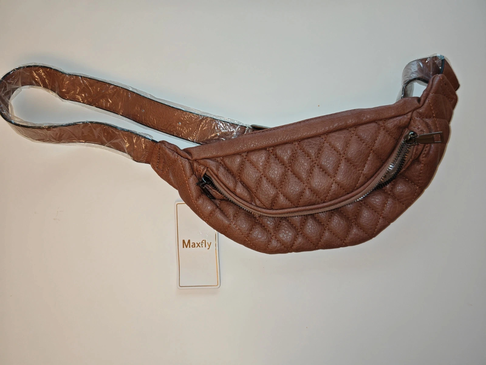 Jolie Sac banane MaxFly matelassé camel – MaxFly 3