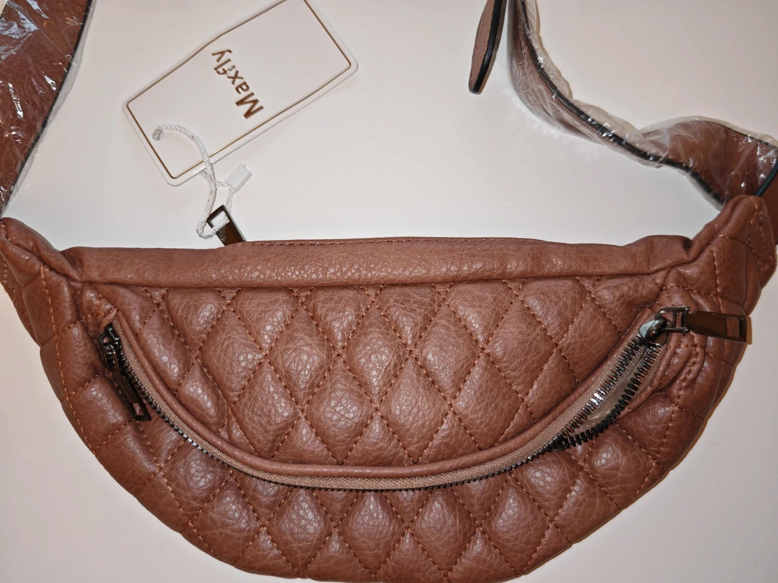 Jolie Sac banane MaxFly matelassé camel – MaxFly 2