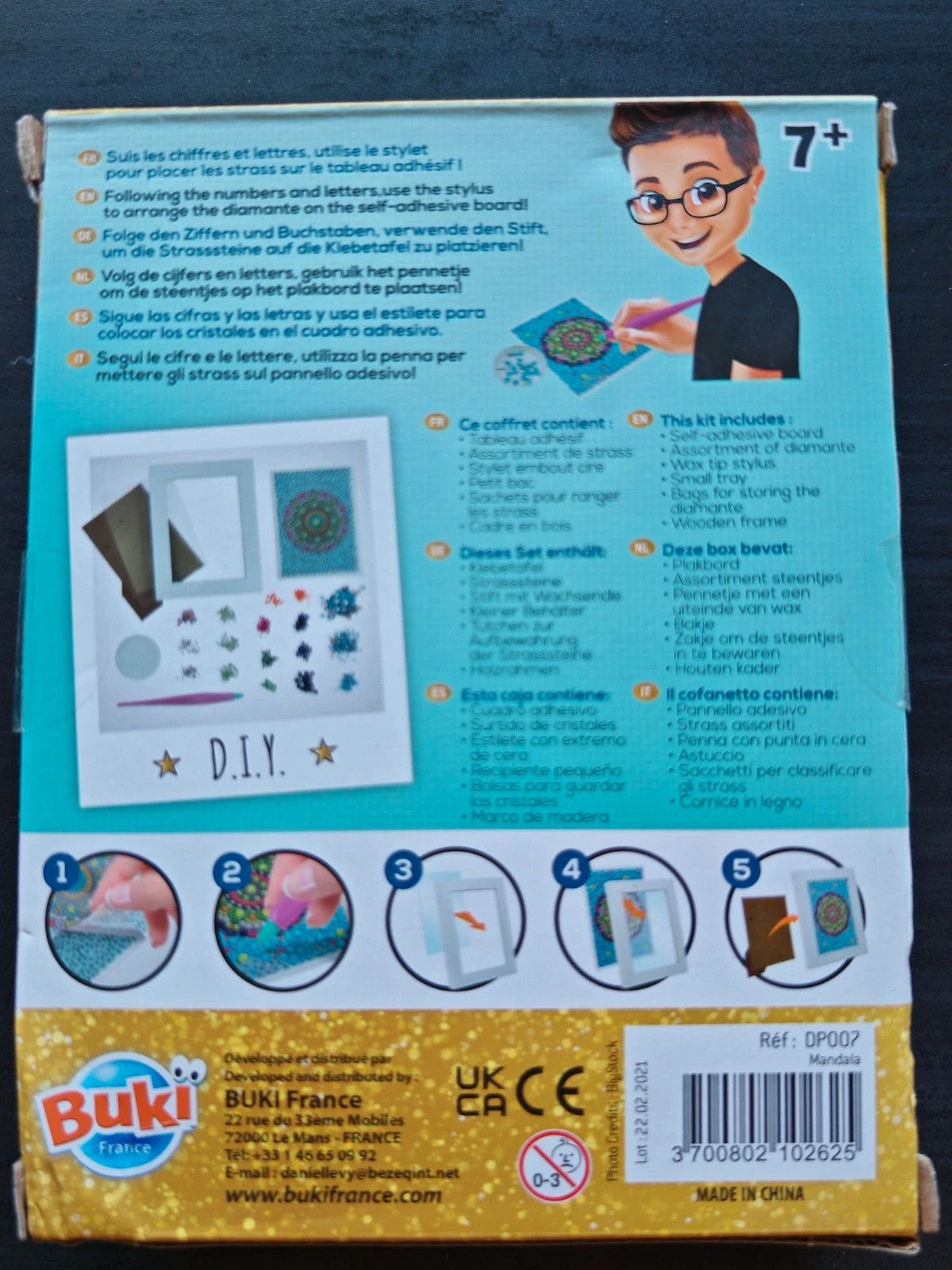 Kit Diamond Painting Buki Be Teens "Glitters Mandala" - NEUF – Buki – taille 7 ans / 122 cm 2