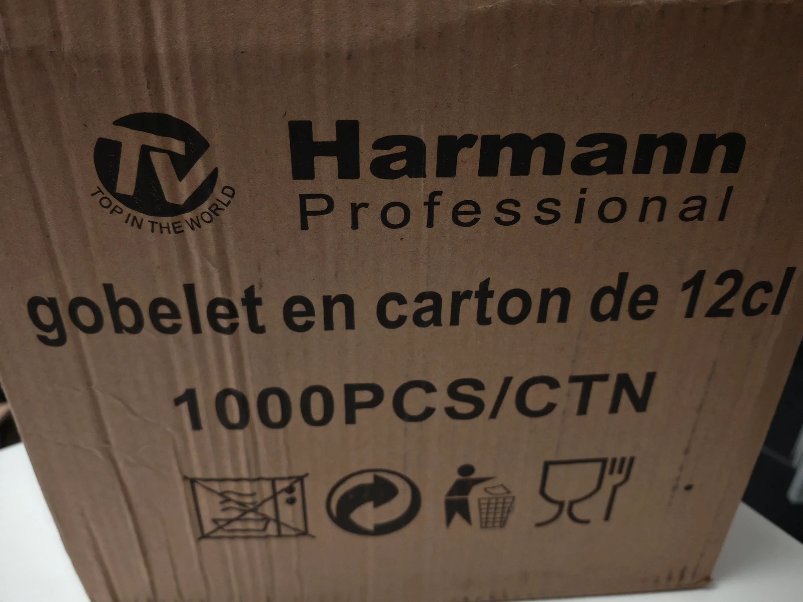 Lot 1000 Gobelets Carton 12cl Harmann Professional NEUF – harmann 3