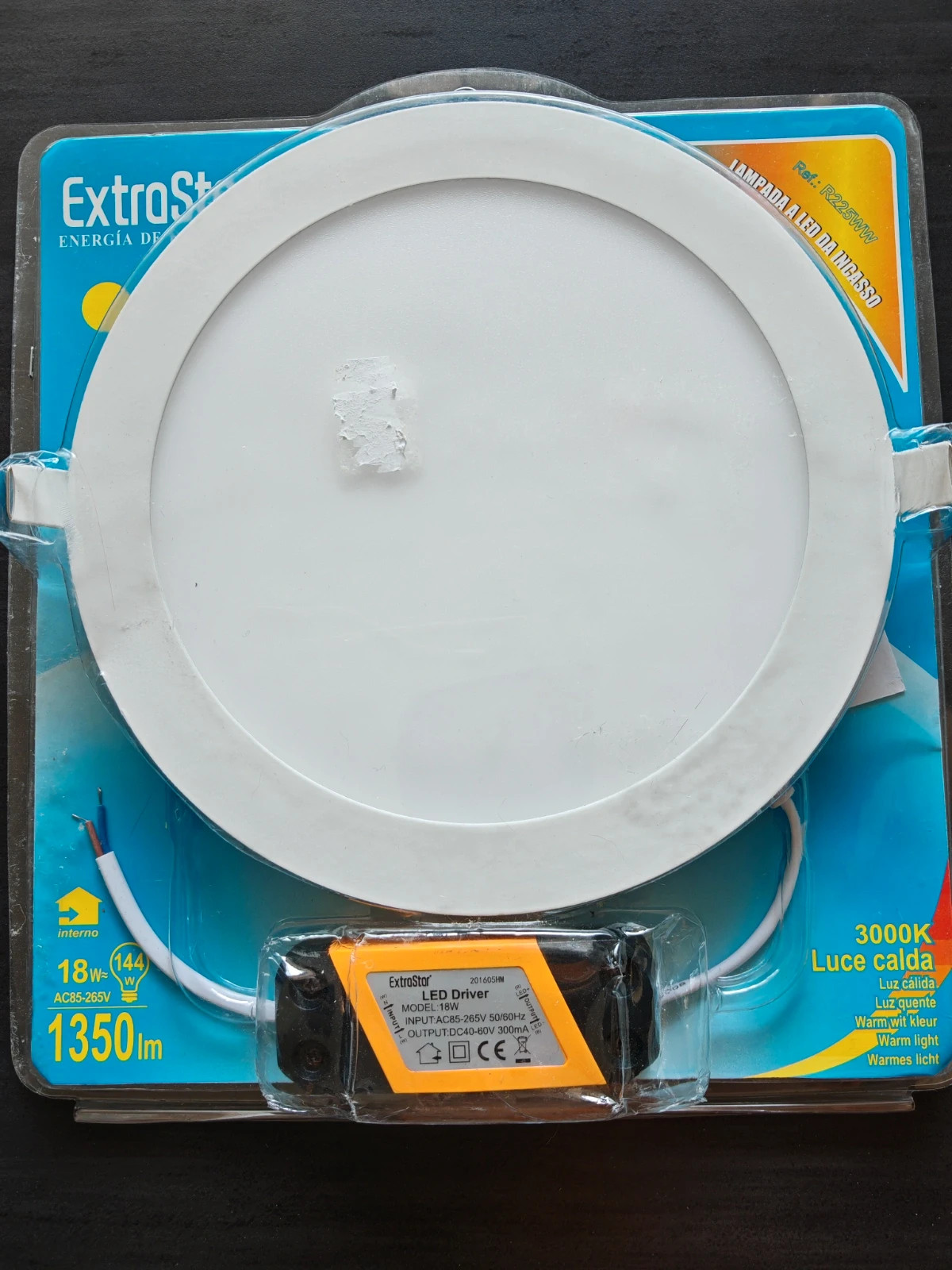 Spot LED encastrable Extra-plat 18W ExtraStar NEUF