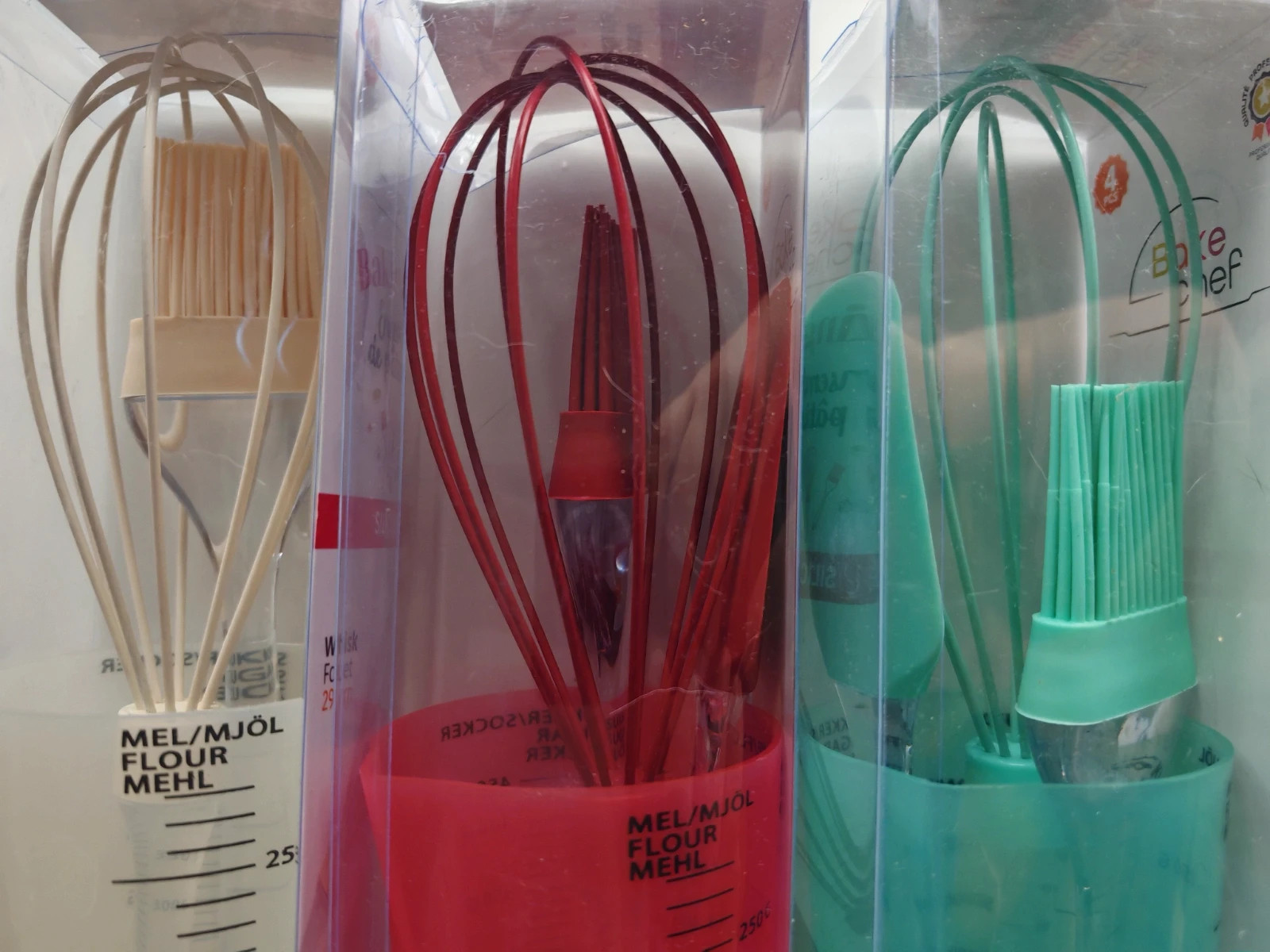 Lot de 3 Kits Pâtisserie Silicone – 3 Couleurs – Neuf – Bake Chef 5