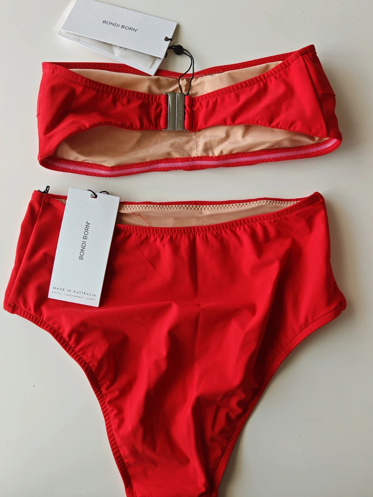 Maillot de bain Bondi Born rouge 2 pièces – Neuf – BONDI BORN – taille S / 36 / 8 2