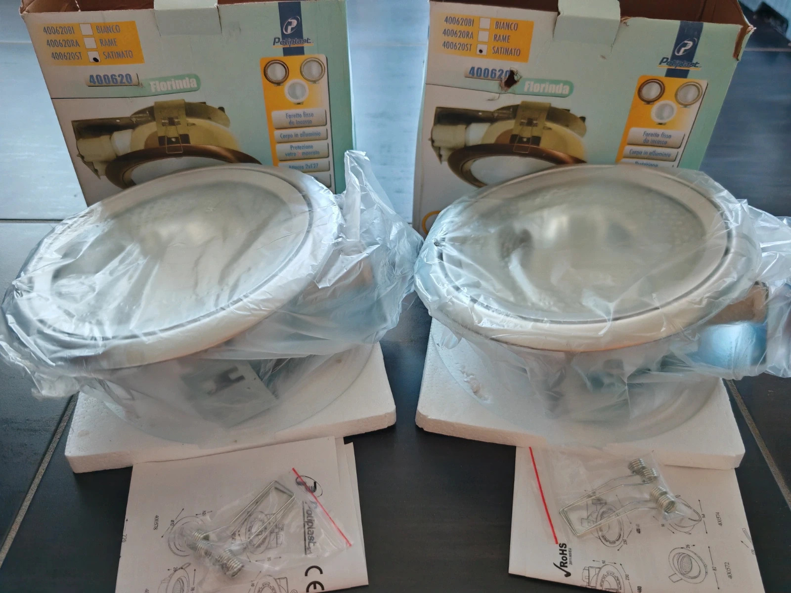 Lot 2 Spots Encastrables Poliplast Florinda 230mm Neufs (E27) – poliplast 2