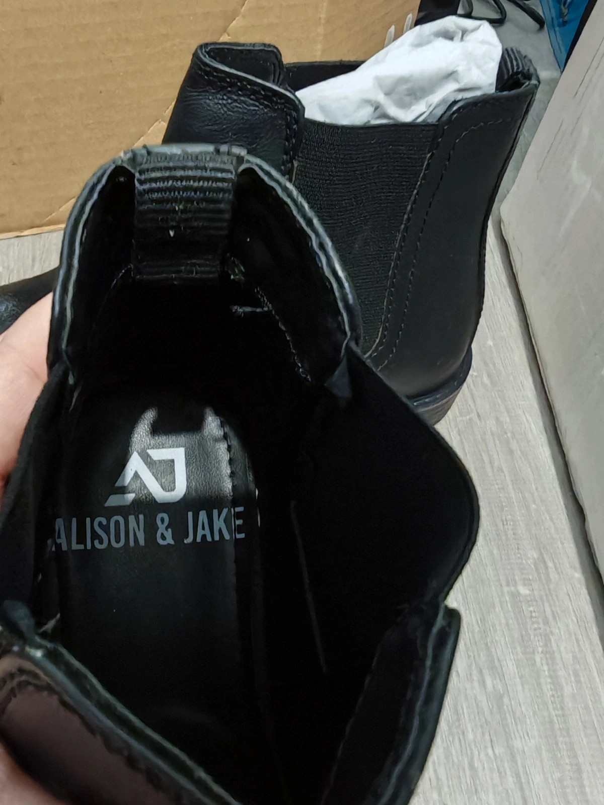 Bottines Chelsea Alison & Jake cuir noir T40 – Neuves – Chelsea – taille 40 5