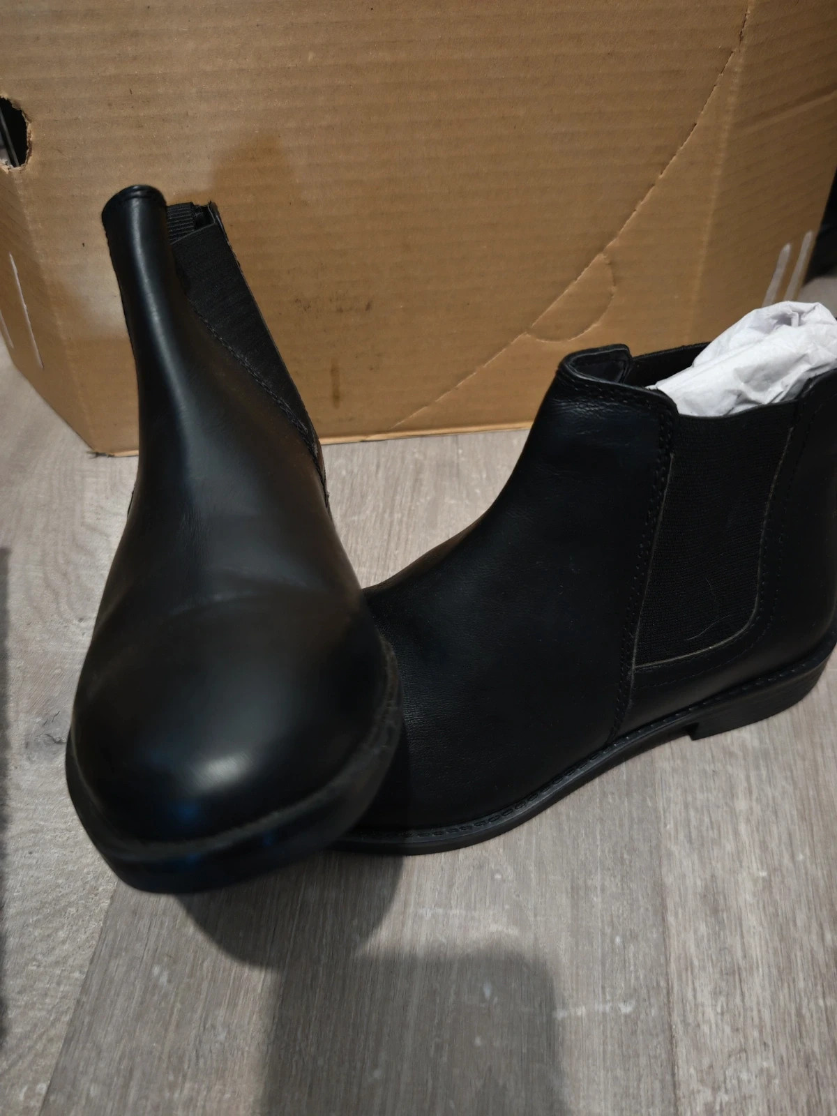 Bottines Chelsea Alison & Jake cuir noir T40 – Neuves – Chelsea – taille 40 4