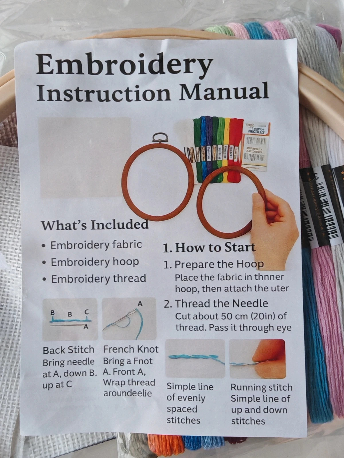 Kit de broderie DIY complet – Débutant –Neuf – The Range 3