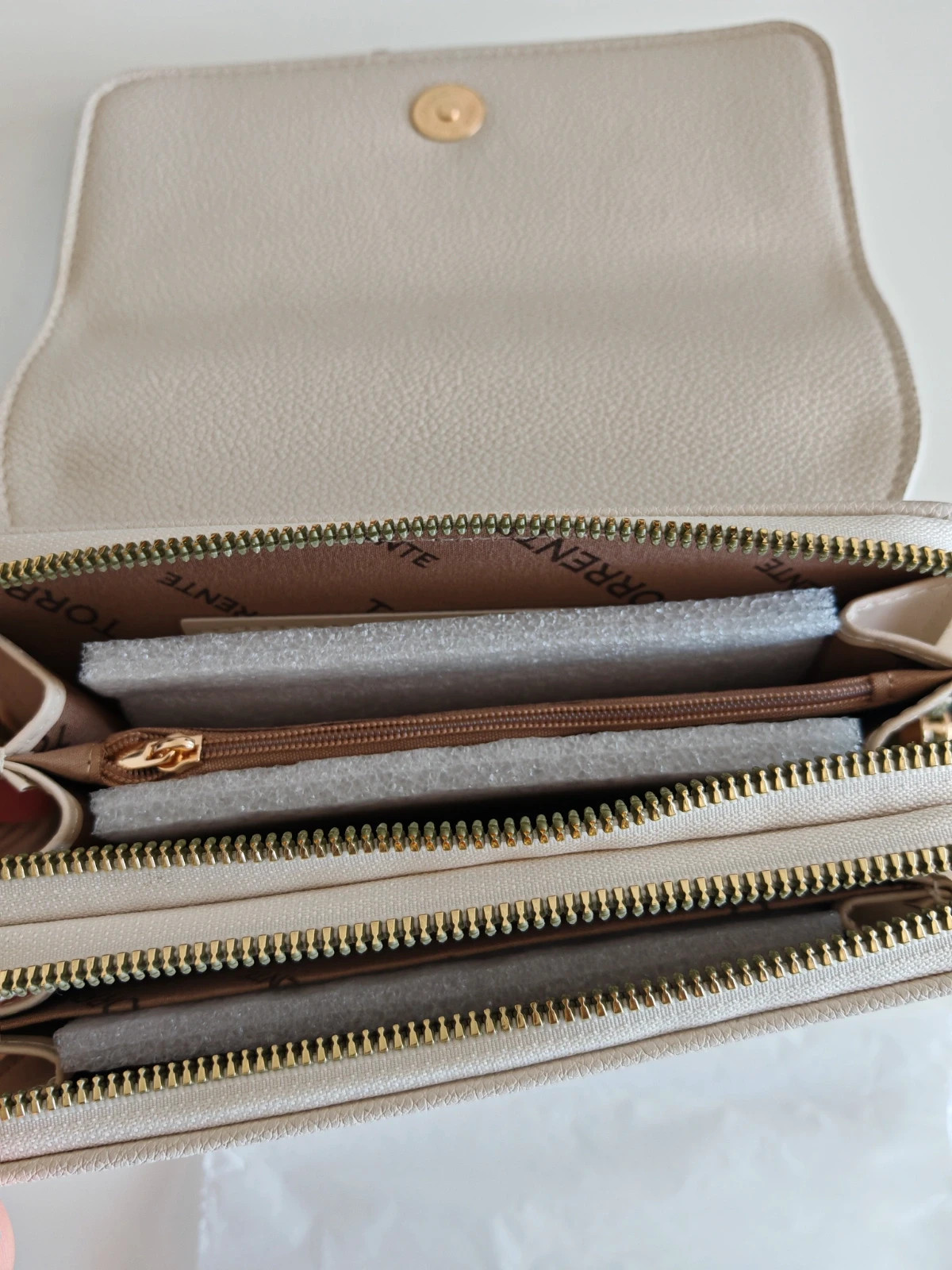 Sac bandoulière Torrente – Beige / crème (neuf avec étiquette) – Torrente 2