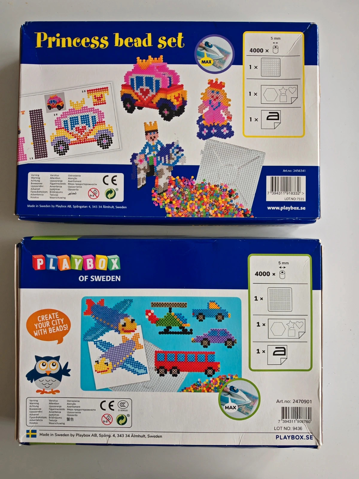 DIY Playbox – Lot de 2 coffrets de perles à repasser – 2 x 4000 perles – Neuf – Playbox – taille 5 ans / 110 cm 2