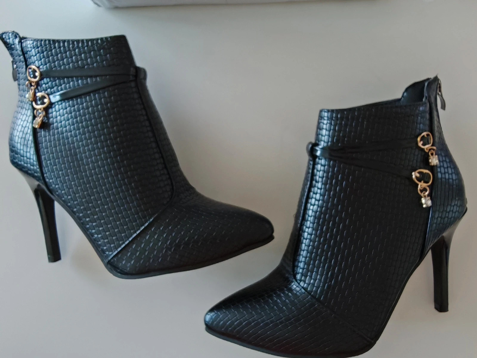Bottines talons femme noires élégantes – pointure 37 – taille 37 2