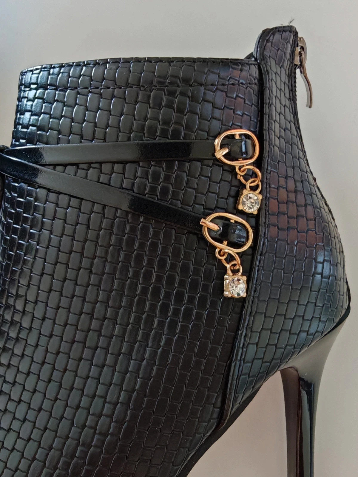 Bottines talons femme noires élégantes – pointure 37 – taille 37 3