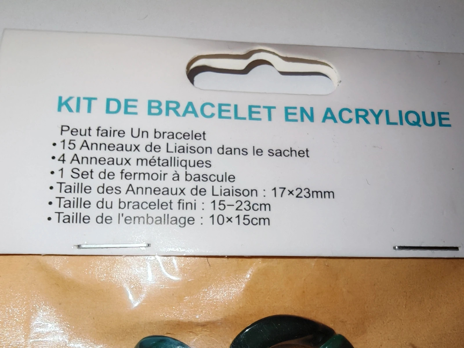 Lot de 2 kits bracelet en acrylique DIY – Neufs – Loisirs créatifs – rostoc deal 2