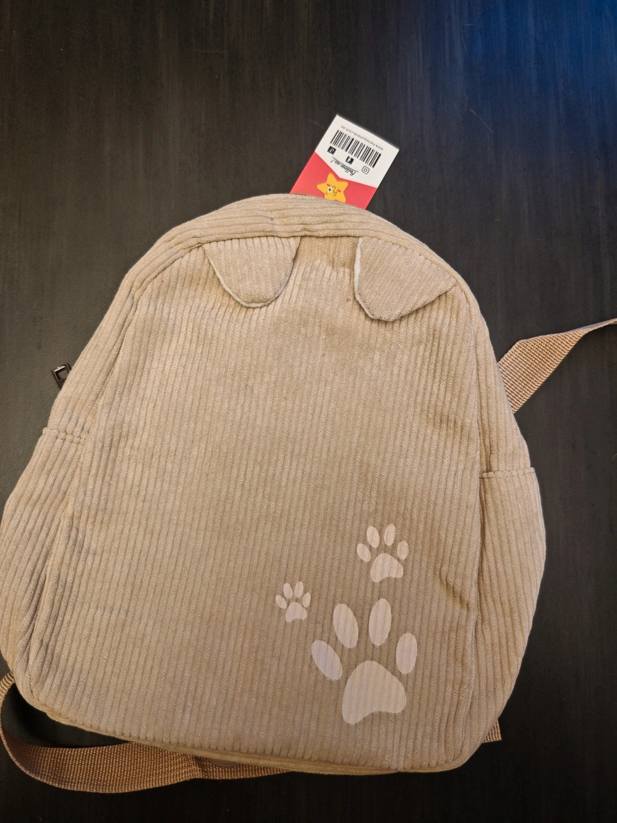 Petit sac à dos enfant Harlequin Kids beige – Neuf avec étiquette