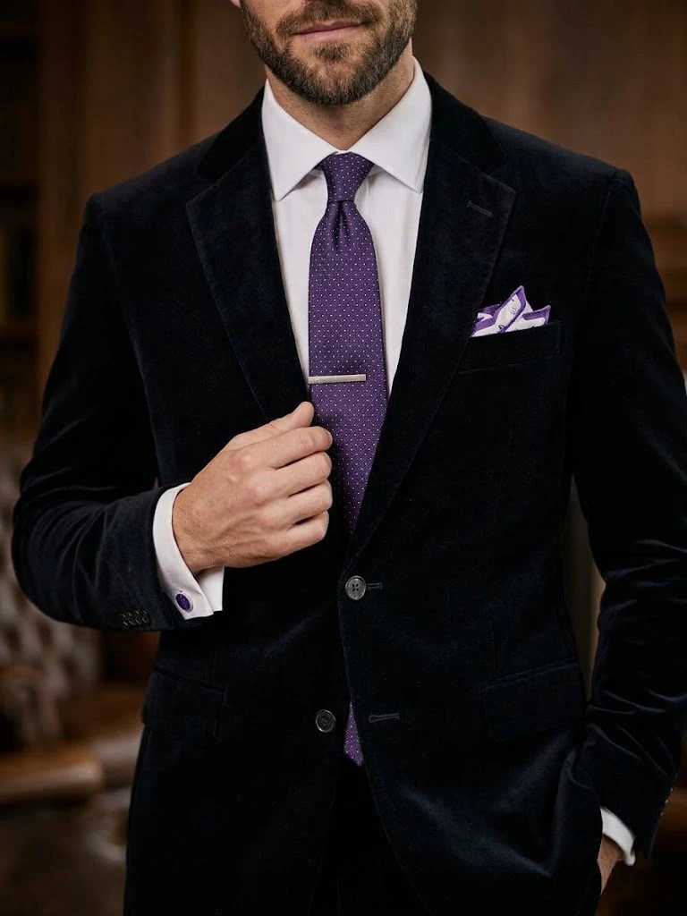 Veste en Velours - Made in Italy (Tissu Duca Visconti) – Duca Visconti – taille XL 2