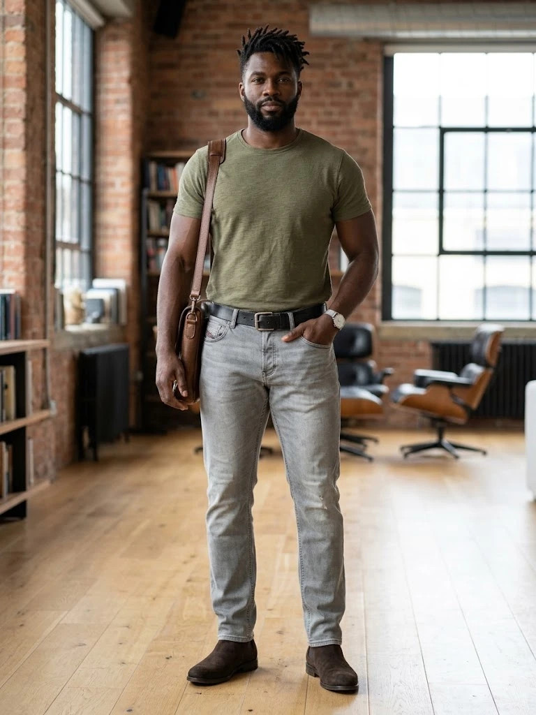 Jean Diesel gris délavé / slim fit – Diesel – taille W36 | FR 46 3