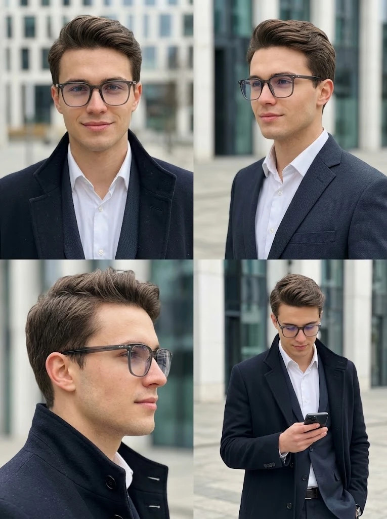 Lunettes élégantes en acétate ( anti lumière bleu ) 4
