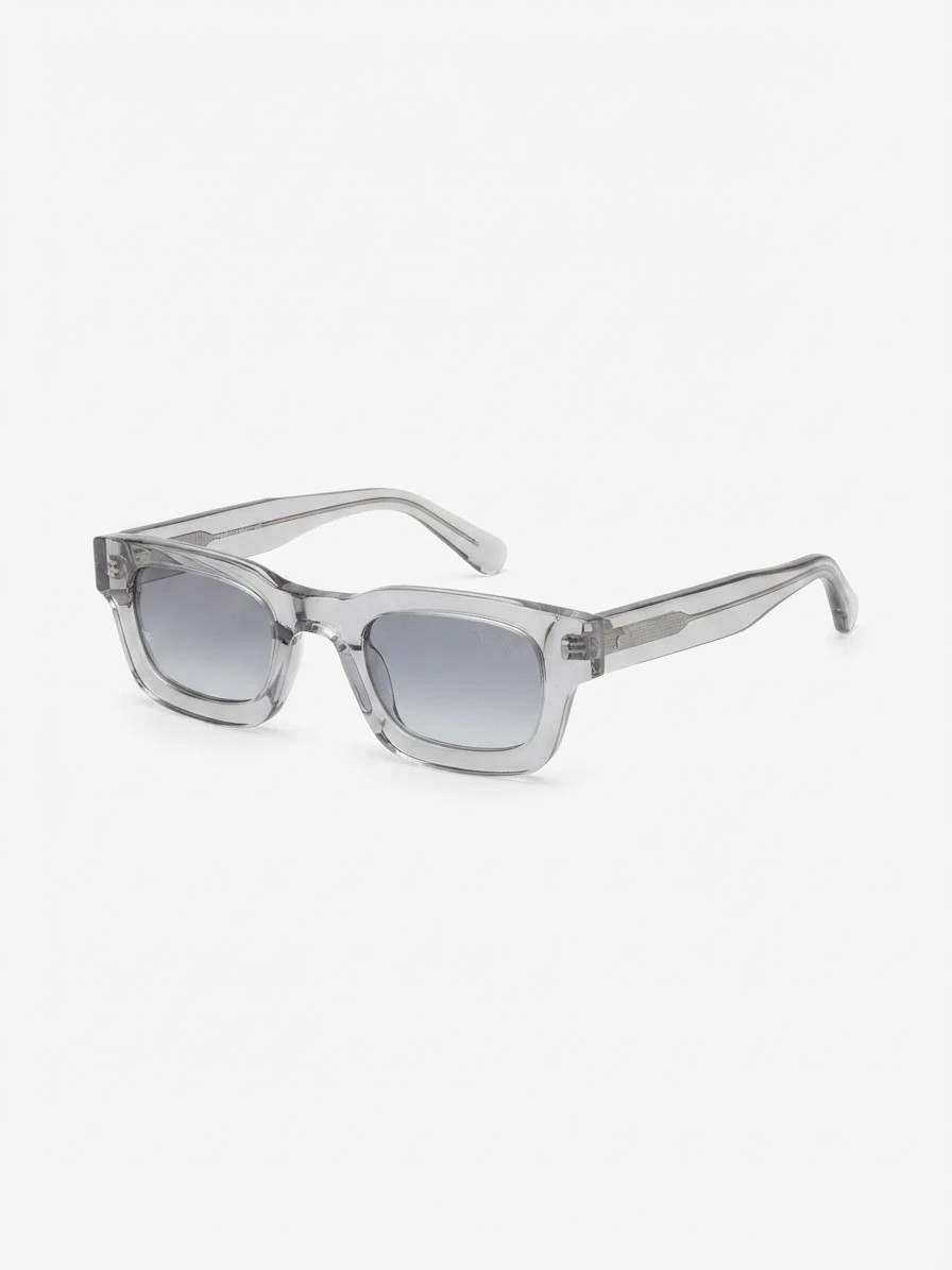 Lunettes de vue / style carré gris transparent