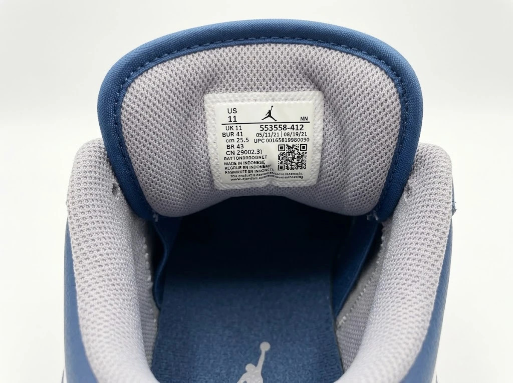 Air Jordan 1 Low « True Blue » Gris & Bleu – Jordan – taille 45 3