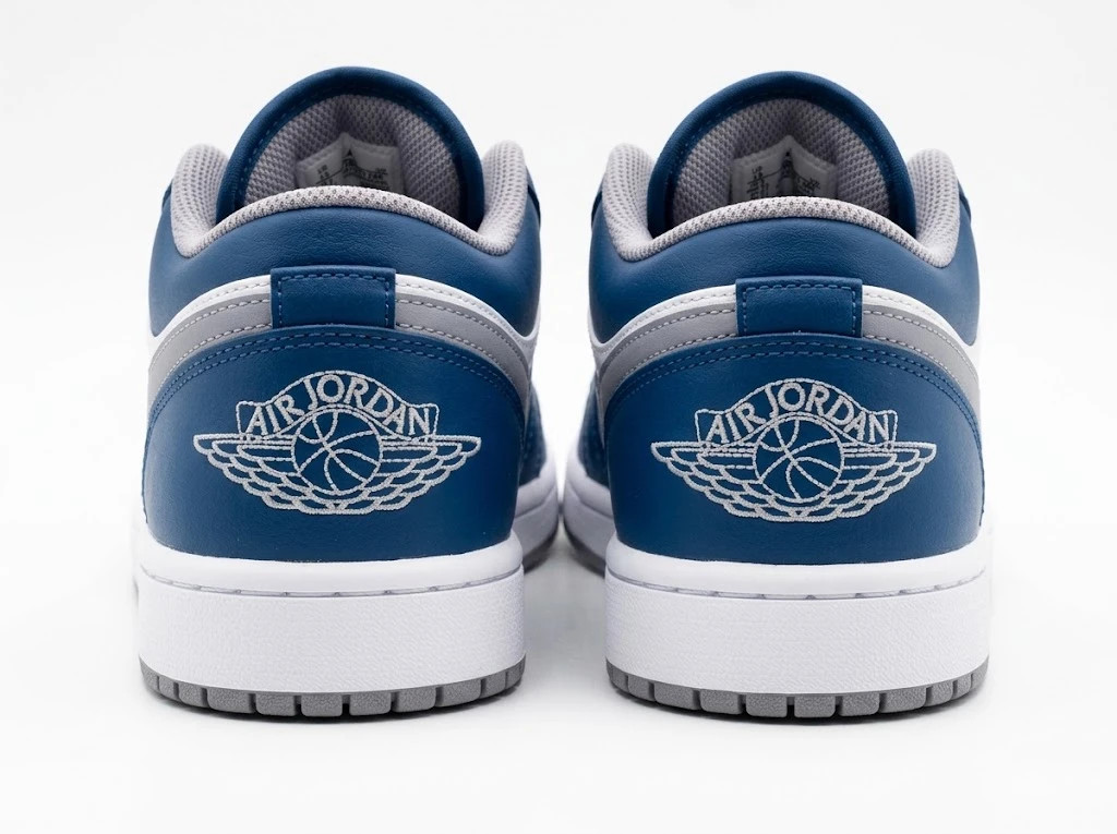 Air Jordan 1 Low « True Blue » Gris & Bleu – Jordan – taille 45 2