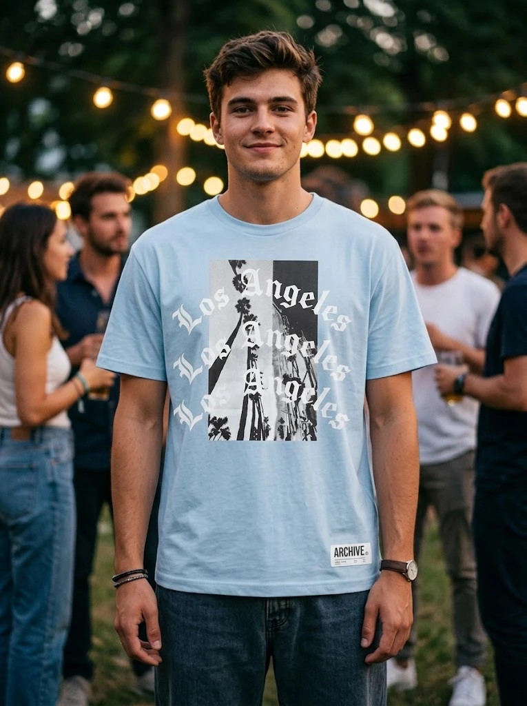 t-shirt Los Angeles – Vintage Dressing – taille S 3